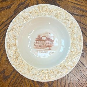 Home Sweet Home Ochre Serving Bowl